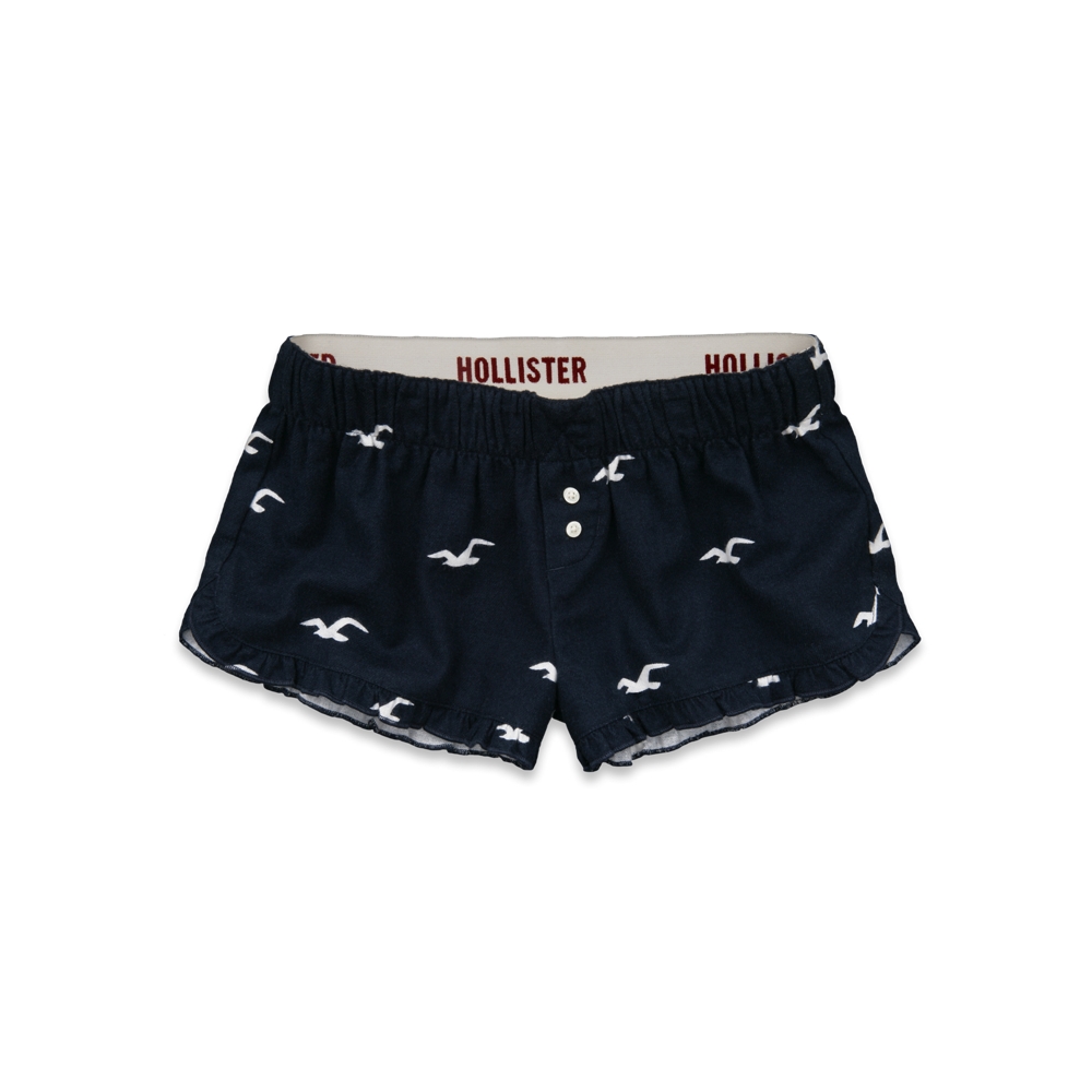 Girls Rockpile Flannel Sleep Shorts