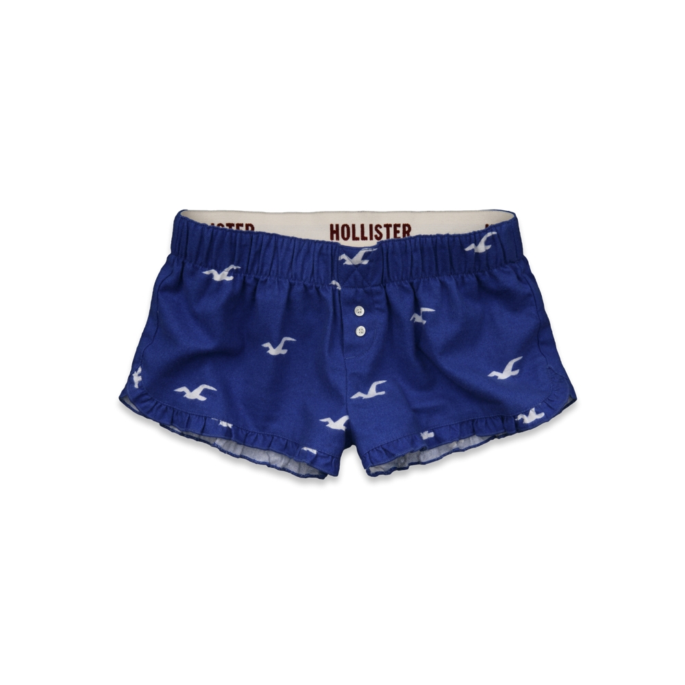 Girls Rockpile Flannel Sleep Shorts
