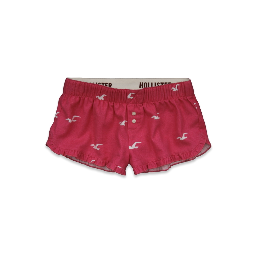 Girls Rockpile Flannel Sleep Shorts
