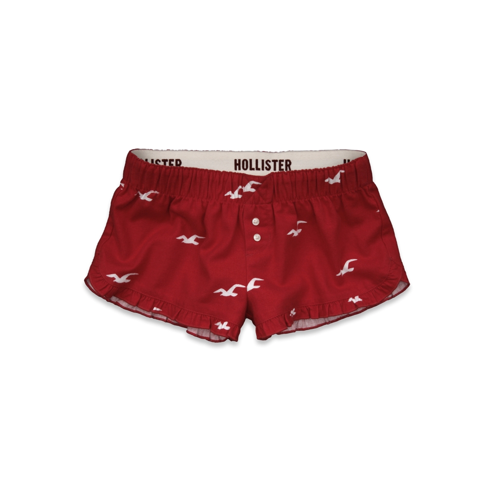 Girls Rockpile Flannel Sleep Shorts