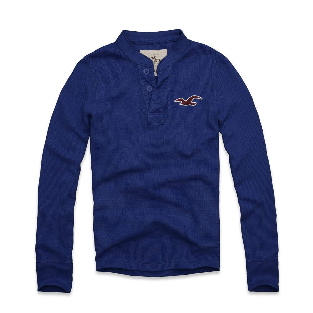 Boys White Point Waffle Texture Henley