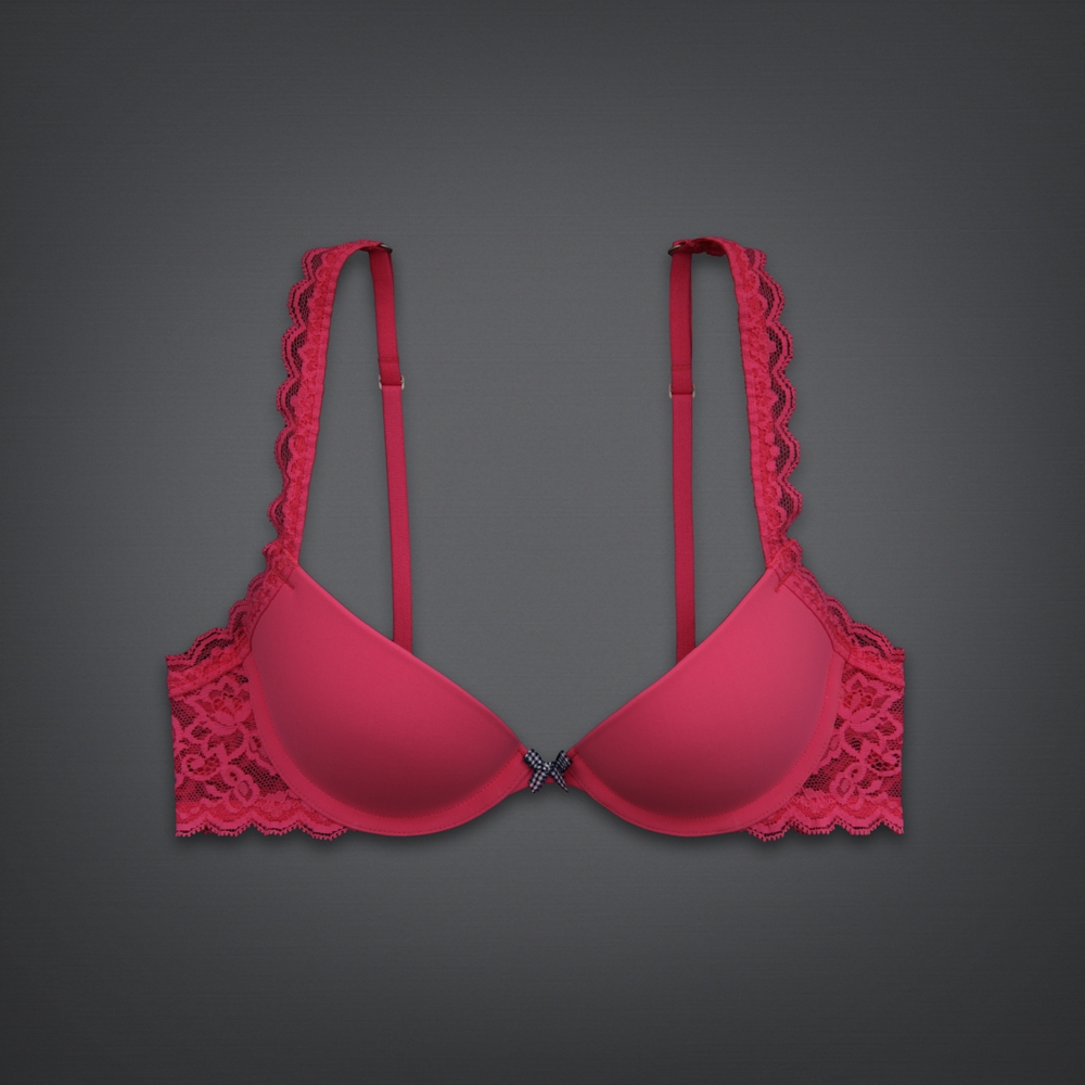 Girls Super Push 'Em Up Lace Plunge Bra