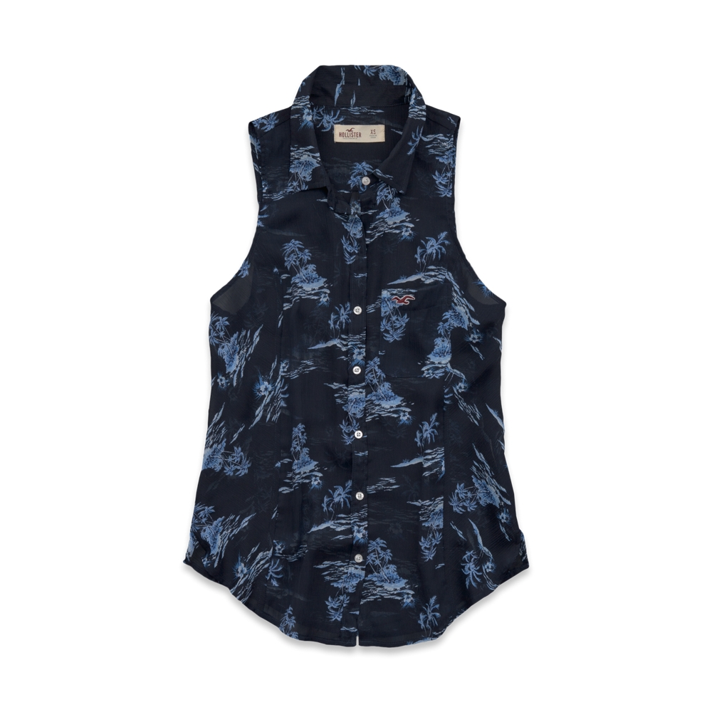 Girls Shelter Islands Chiffon Shirt