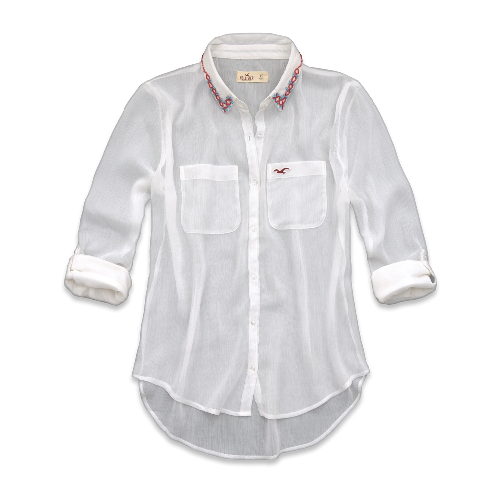 Girls Tide Beach Chiffon Shirt