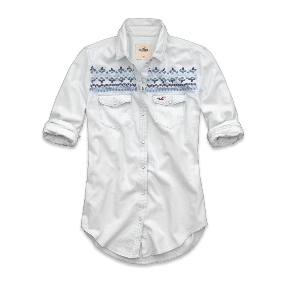 Girls Brooks Beach Denim Shirt