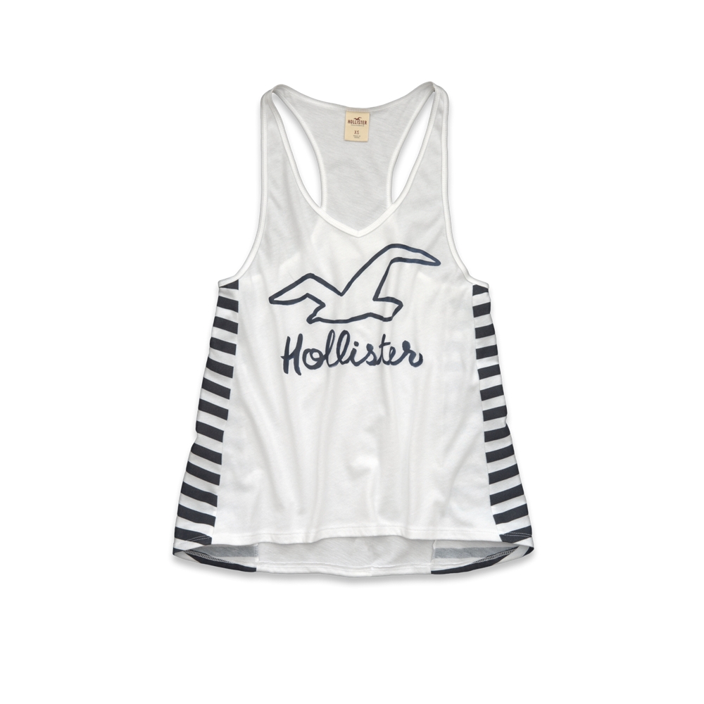 Girls White Point Tank