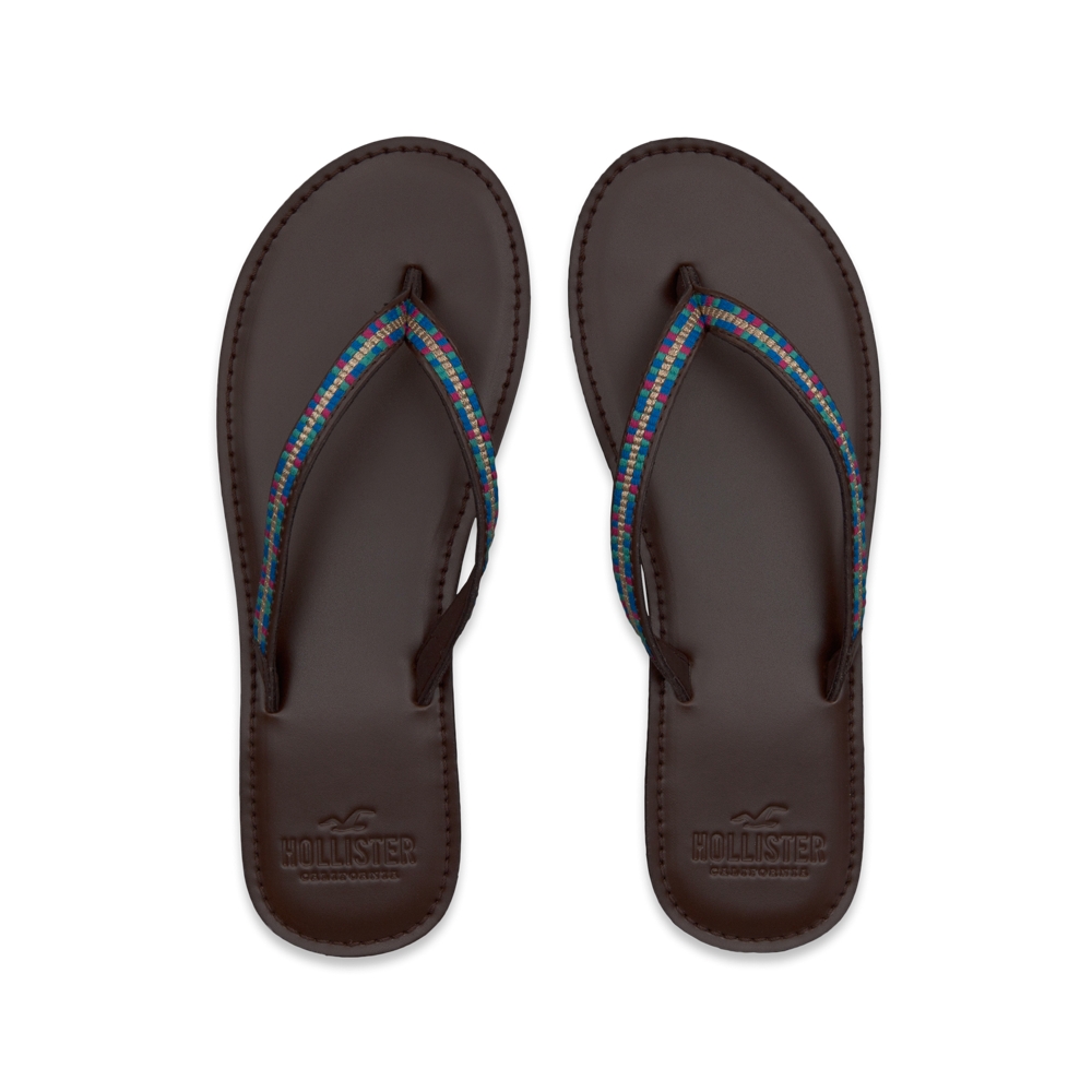 Girls Colorful Beach Flip Flops