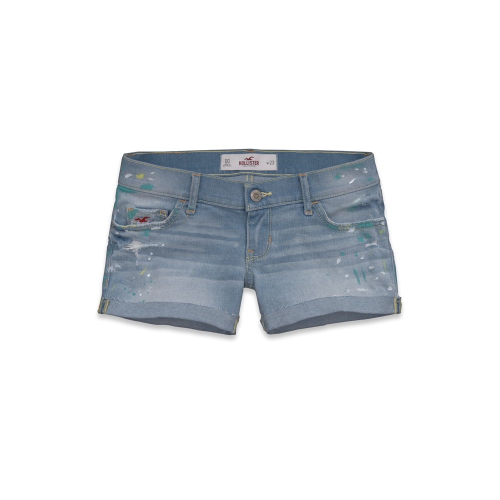 Girls Hollister Low Rise Midi Length Shorts