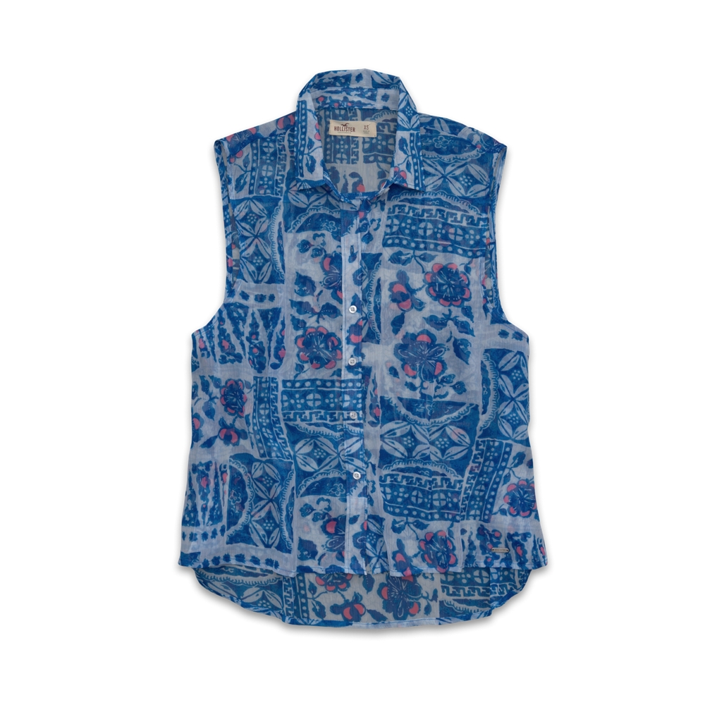 Girls Ocean Beach Chiffon Shirt