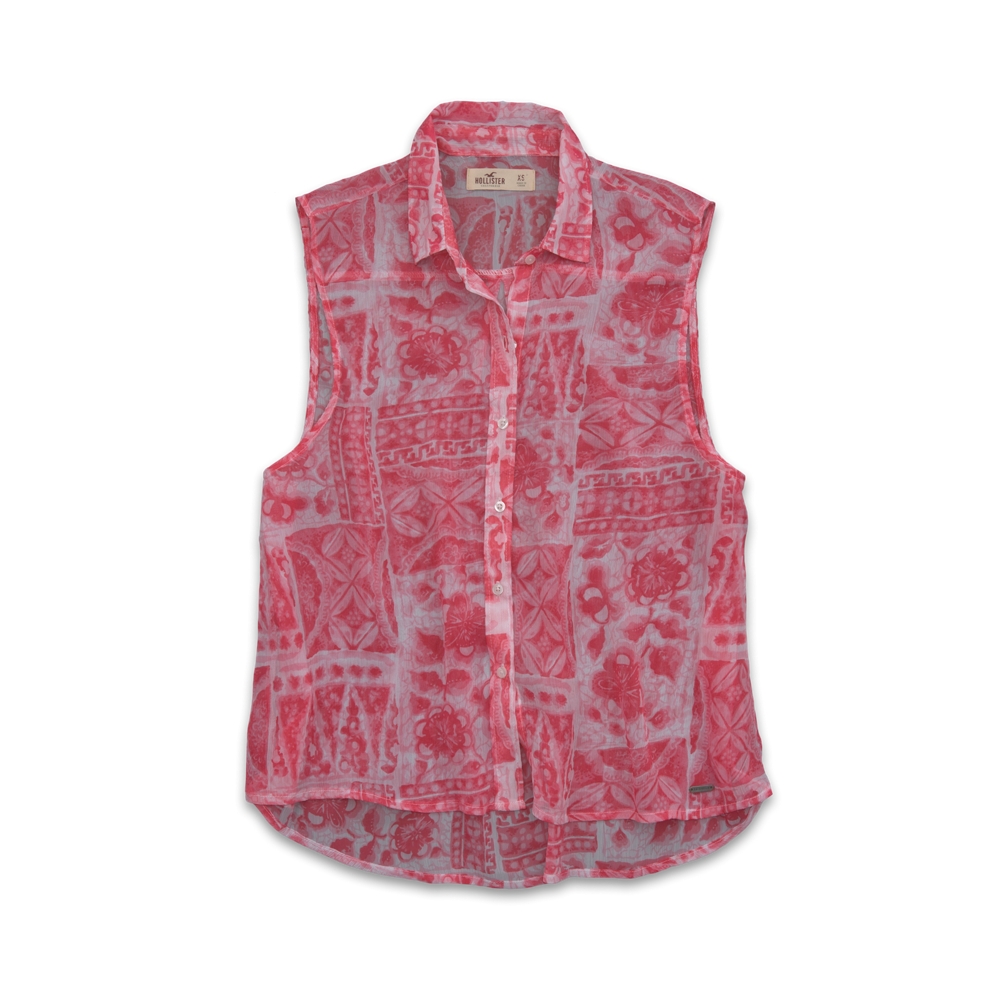 Girls Ocean Beach Chiffon Shirt