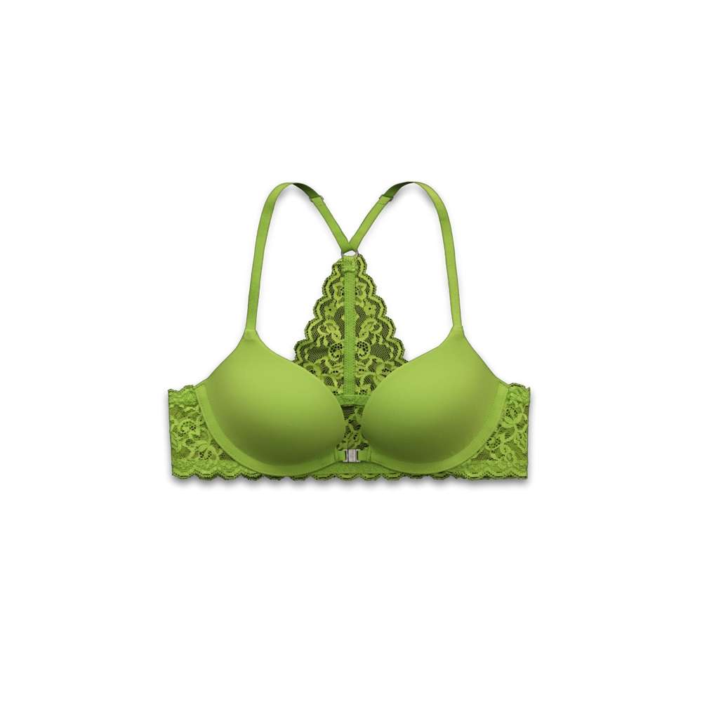 Girls Perfect Push 'Em Up Lace Plunge Racerback Bra