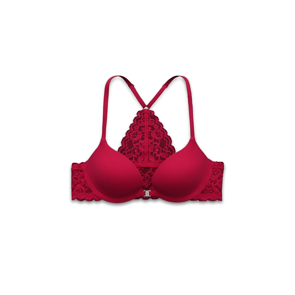 Girls Perfect Push 'Em Up Lace Plunge Racerback Bra