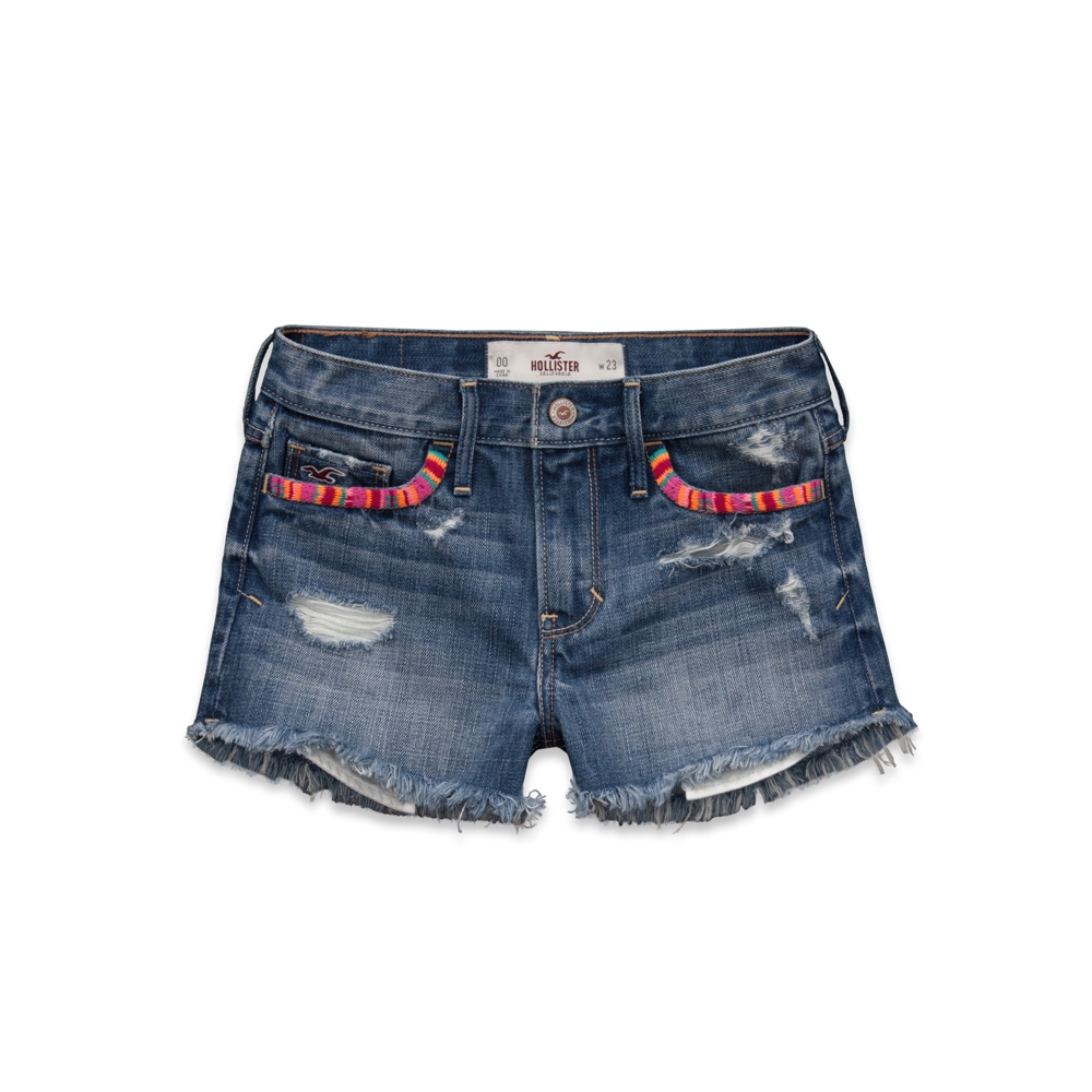 Girls Hollister High Rise Short-Shorts