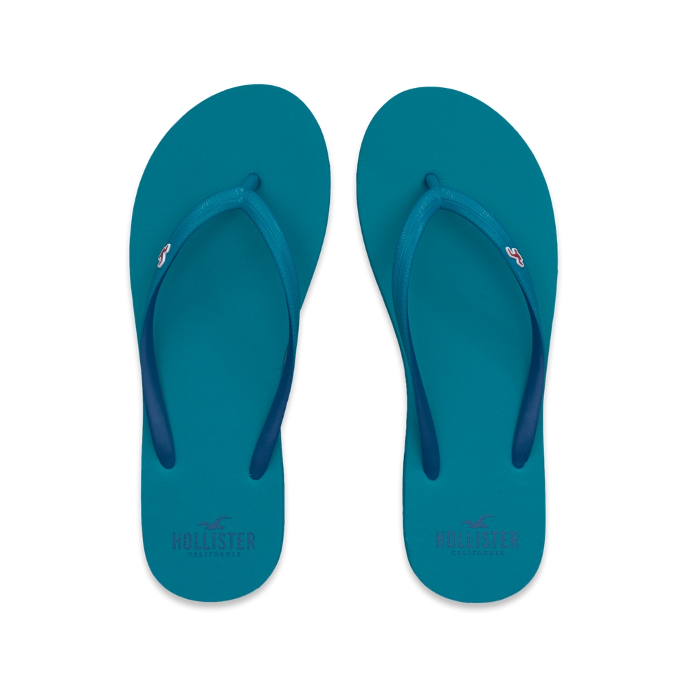 Girls Pop Color Flip Flops