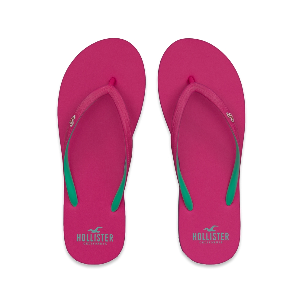Girls Pop Color Flip Flops