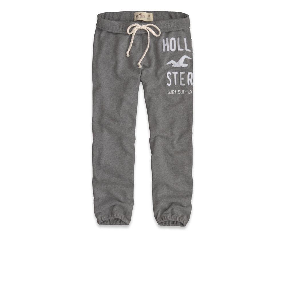 Girls Hollister Banded Crop Sweatpants