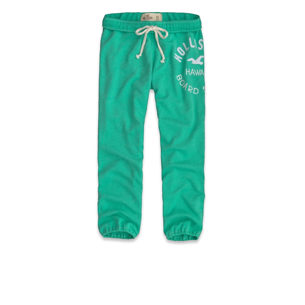 Girls Hollister Banded Crop Sweatpants