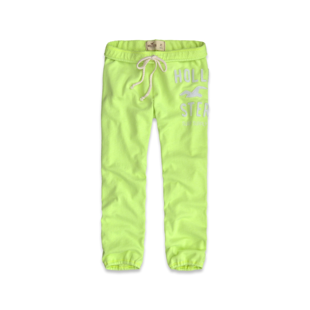 Girls Hollister Banded Crop Sweatpants
