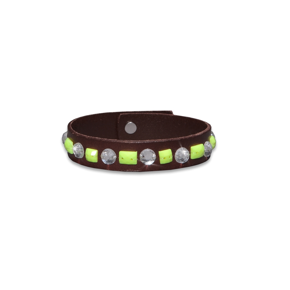 Girls Embellished Leather Bracelet