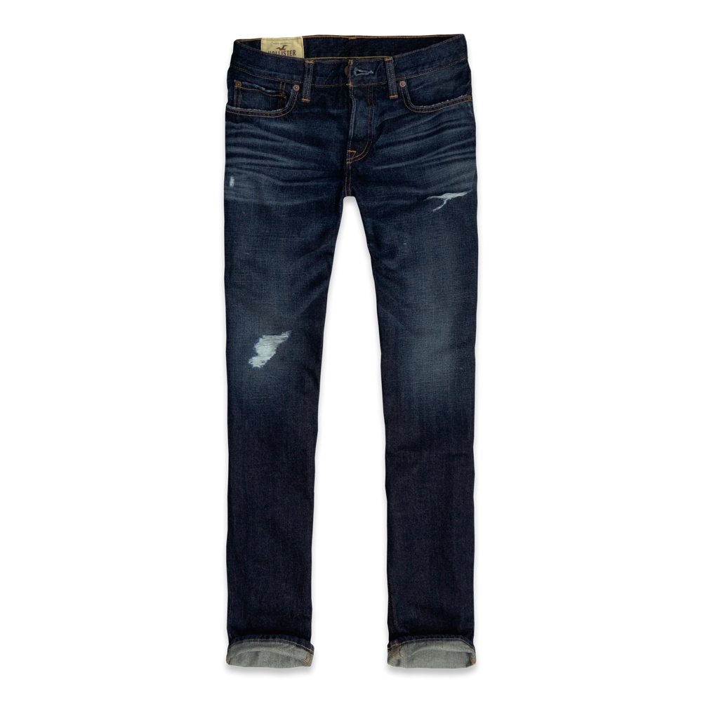 hollister mens slim straight jeans