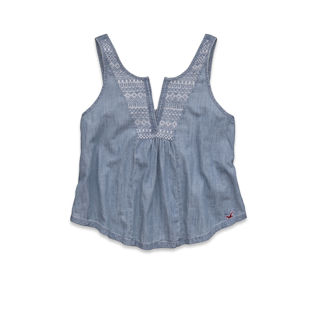 Girls White Point Cami