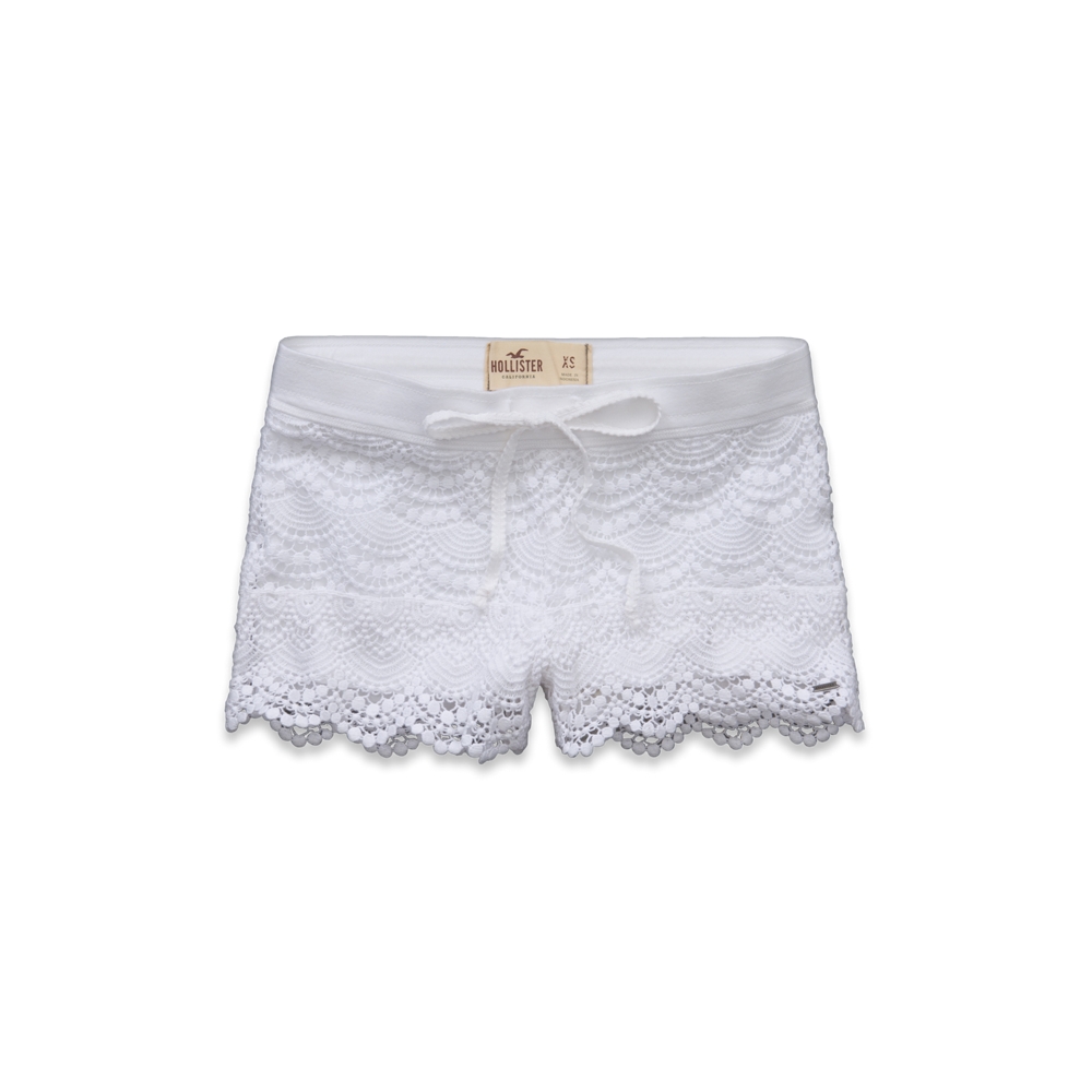 Girls Hollister Low Rise Crocheted Short-Shorts