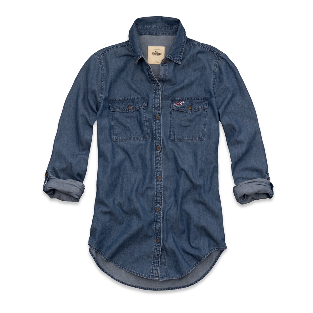 Girls Brooks Beach Denim Shirt