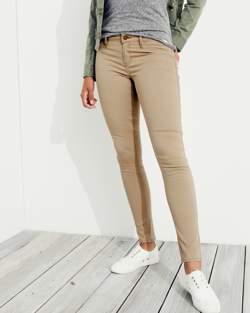hollister khaki pants for school