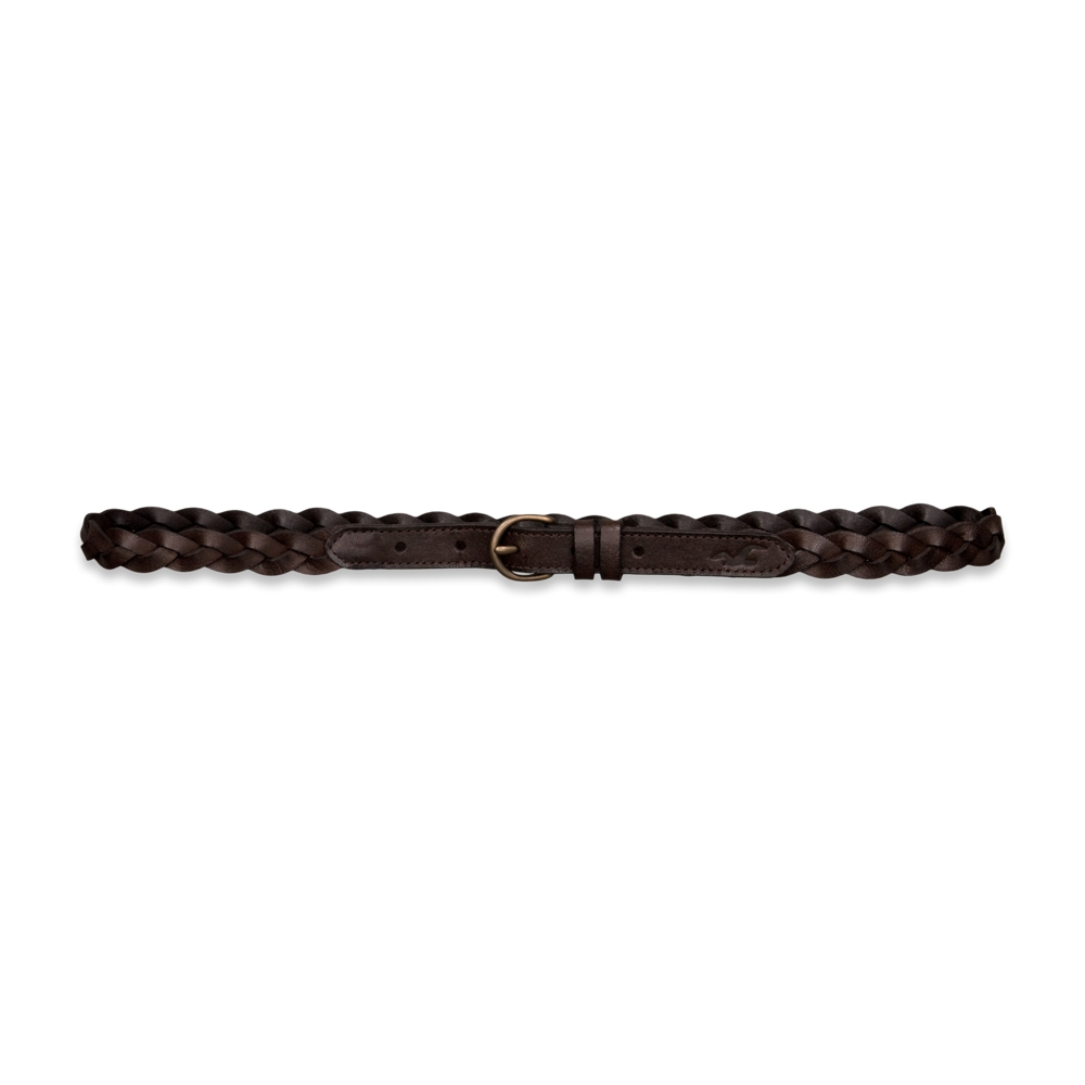 Girls Braided Leather Belt