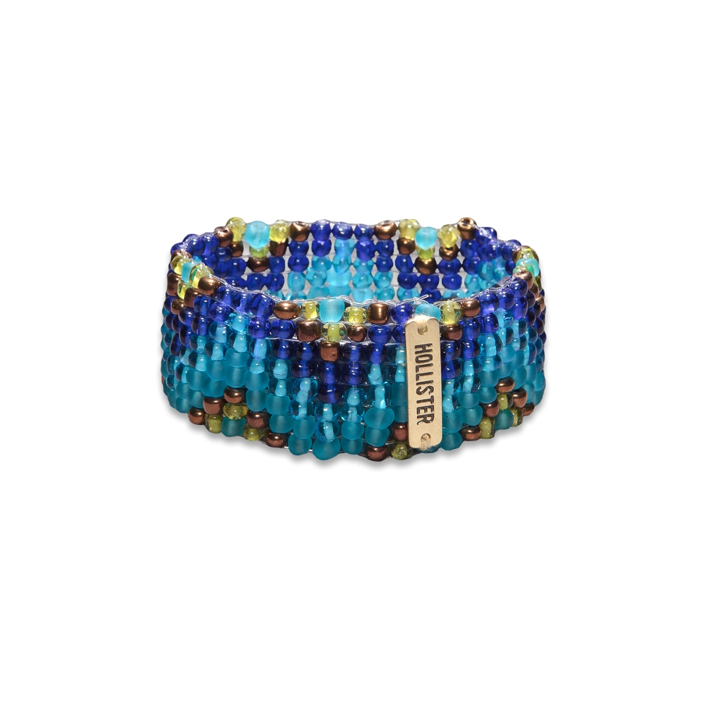 Girls Beaded Stretch Cuff Bracelet