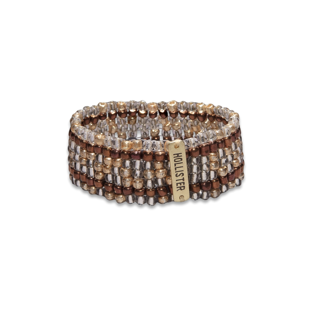 Girls Beaded Stretch Cuff Bracelet