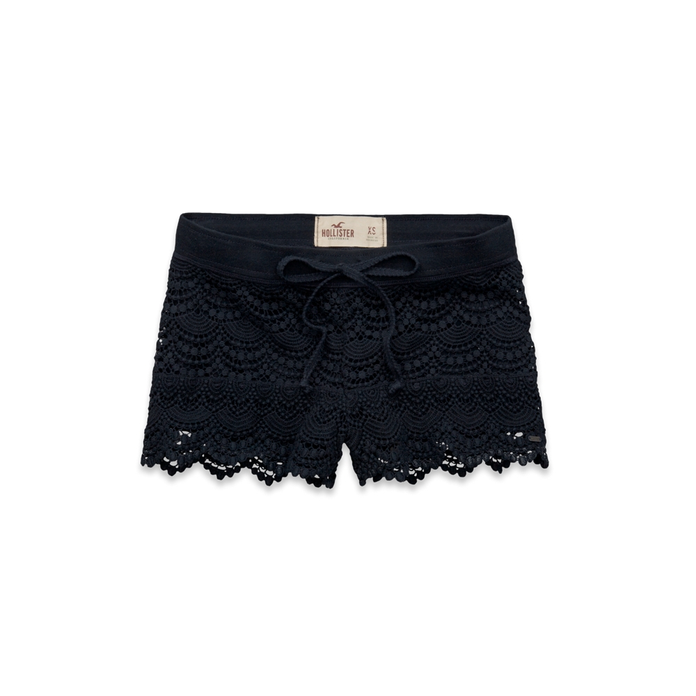 Girls Hollister Low Rise Crocheted Short-Shorts