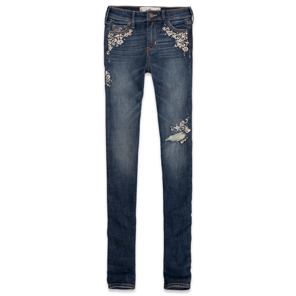 hollister ultra high rise super skinny jeans