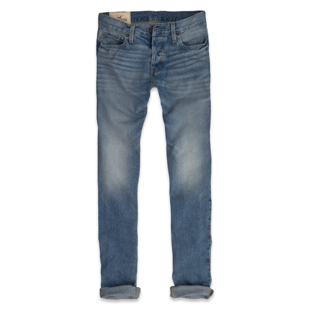Guys Hollister Classic Taper Button Fly Jeans Guys Jeans & Bottoms