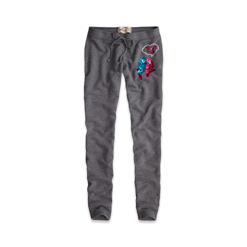 black sweatpants hollister