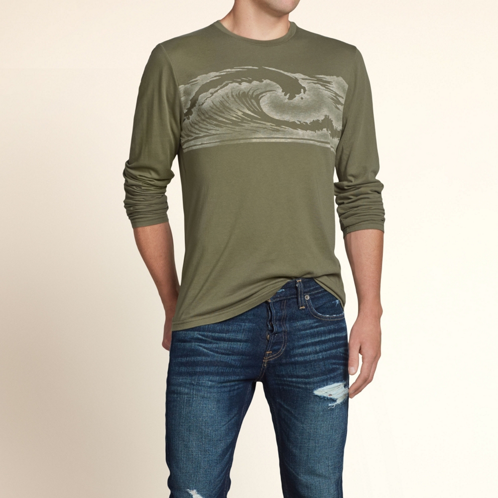 2014 NWT Mens Hollister by Abercrombie & Fitch A&F Vintage Surf Shop