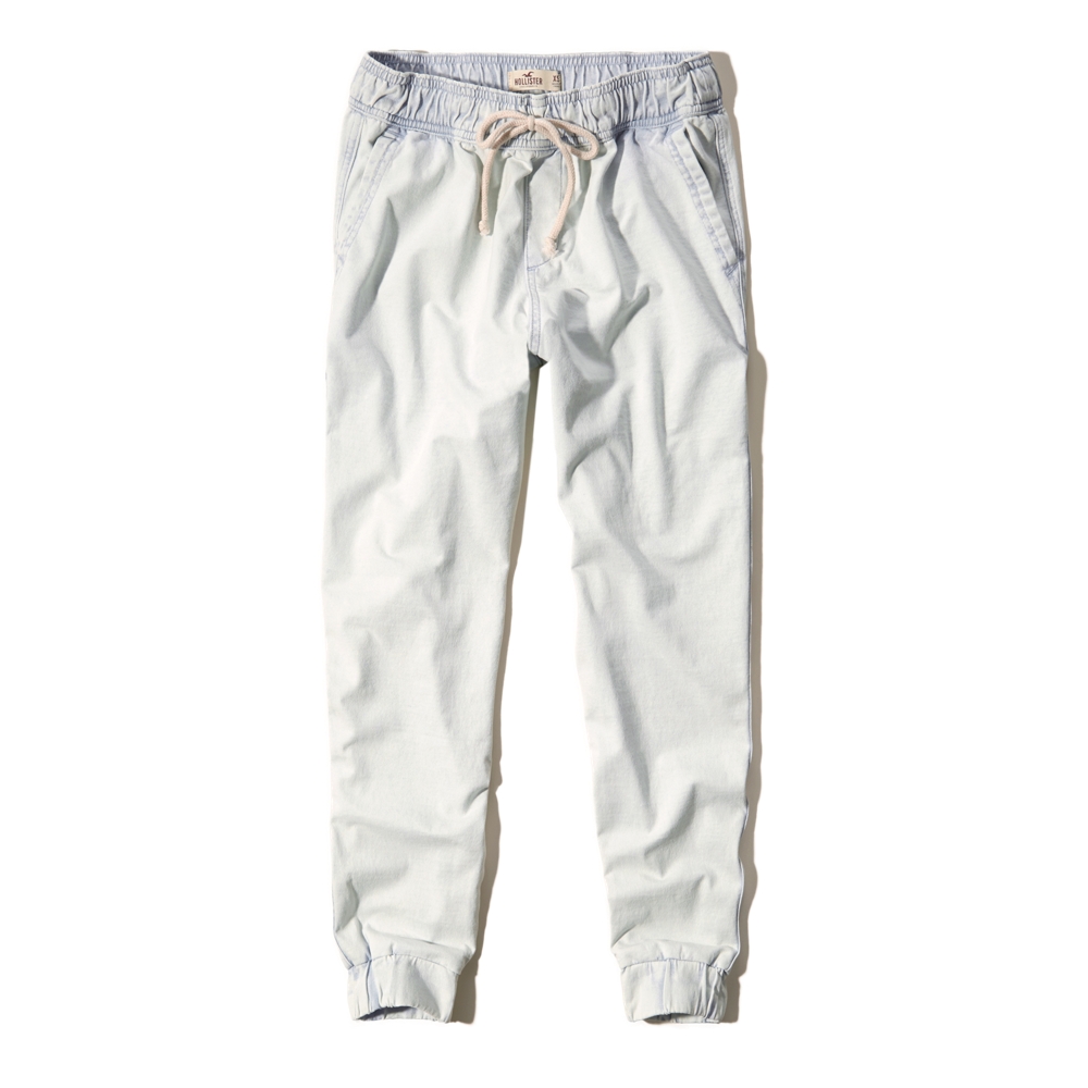 hollister denim joggers