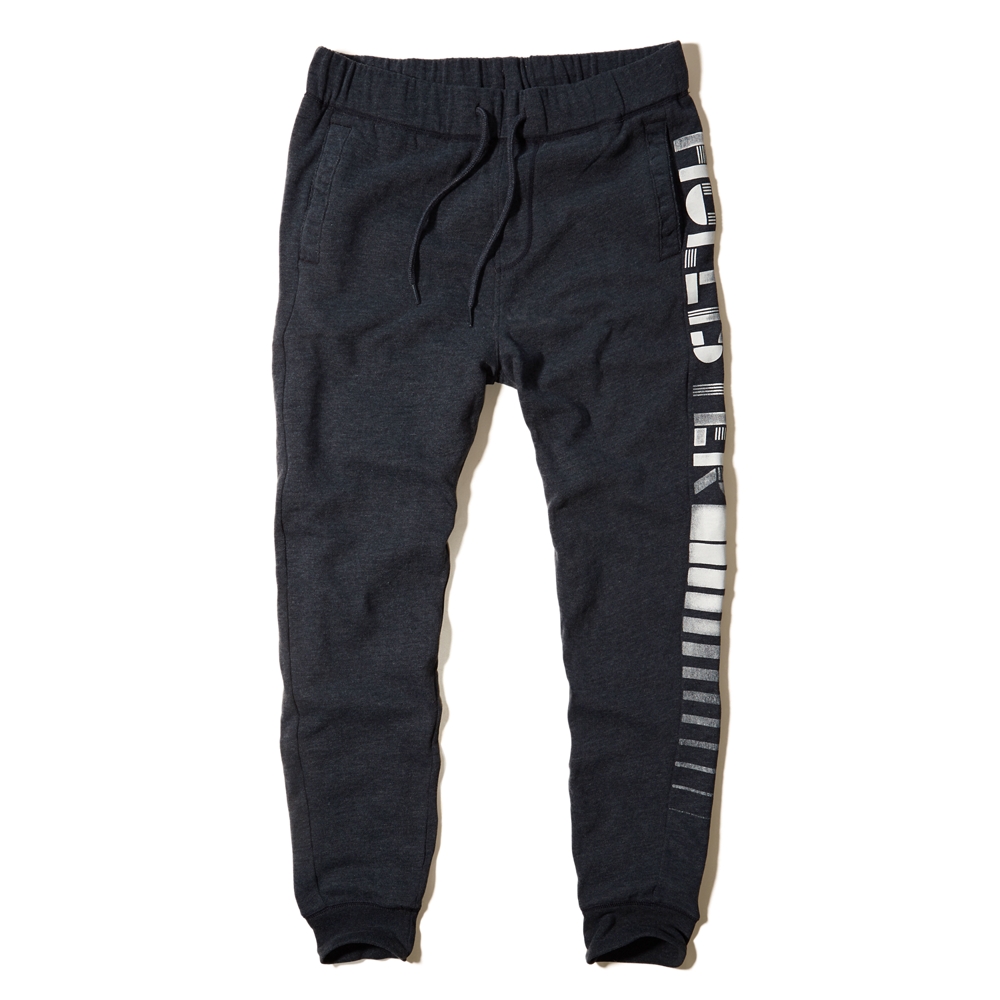 hollister navy joggers