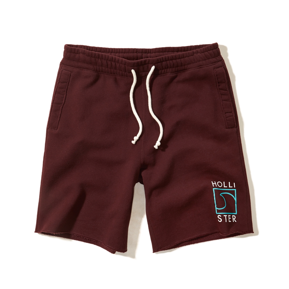 hollister fleece jogger shorts