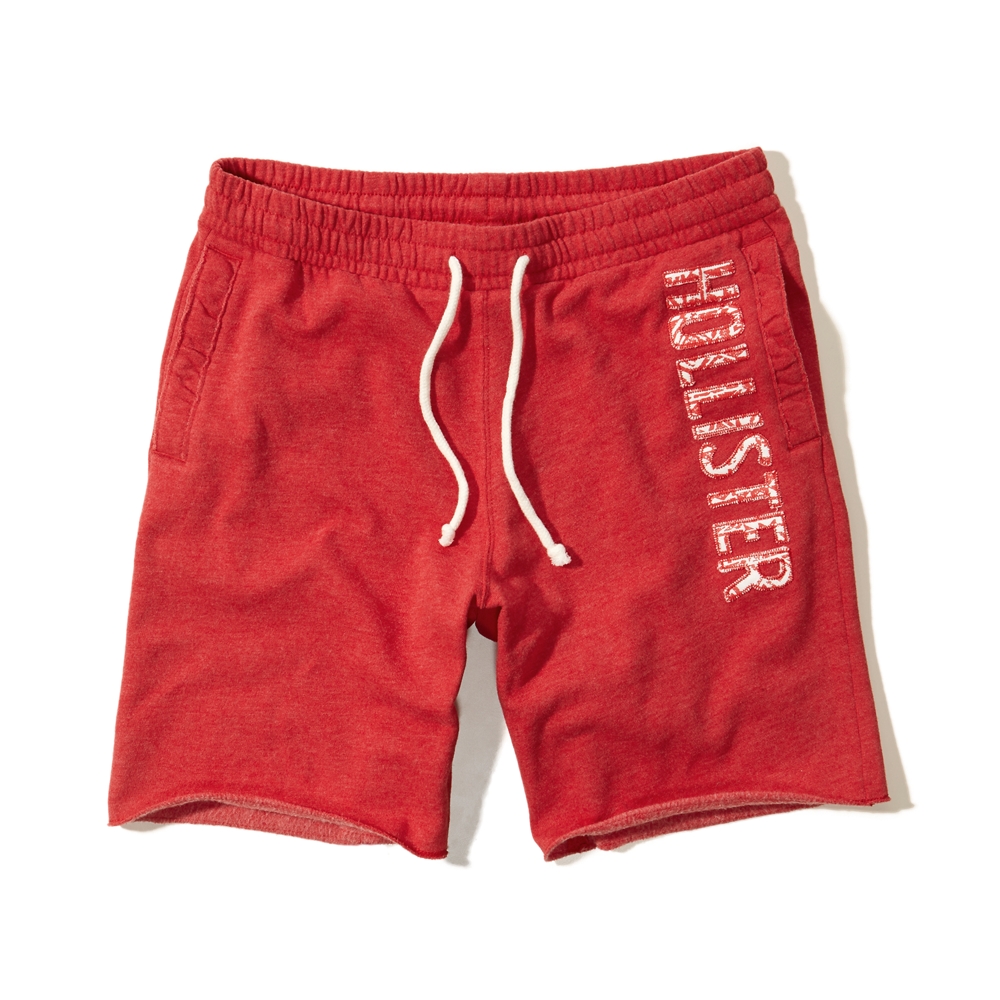 hollister fleece jogger shorts