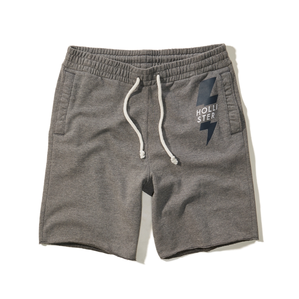 hollister fleece jogger shorts