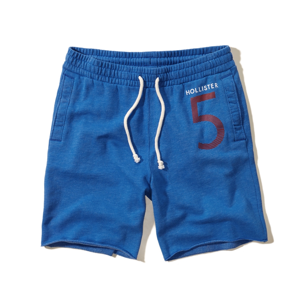 hollister fleece jogger shorts