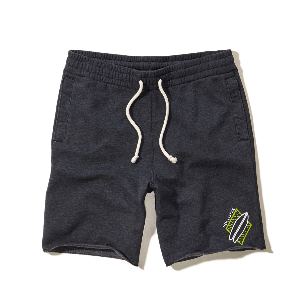 hollister fleece jogger shorts