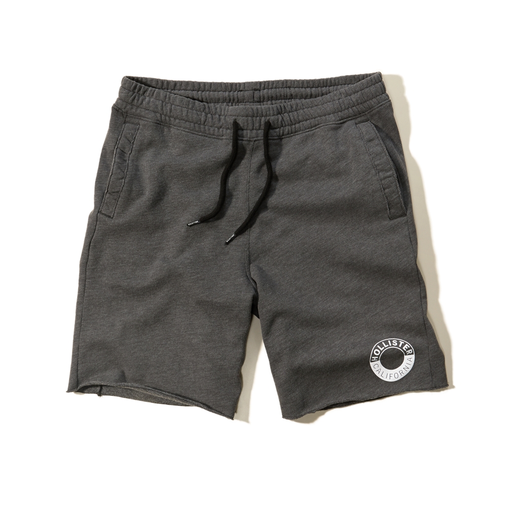 hollister fleece jogger shorts