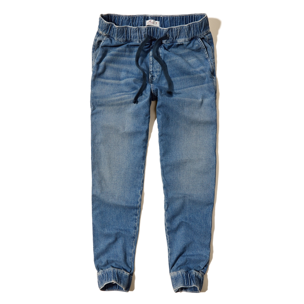 Hollister Denim Jogger Pants