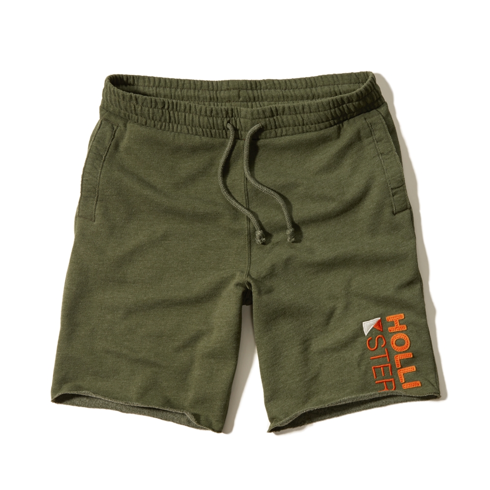 hollister fleece jogger shorts