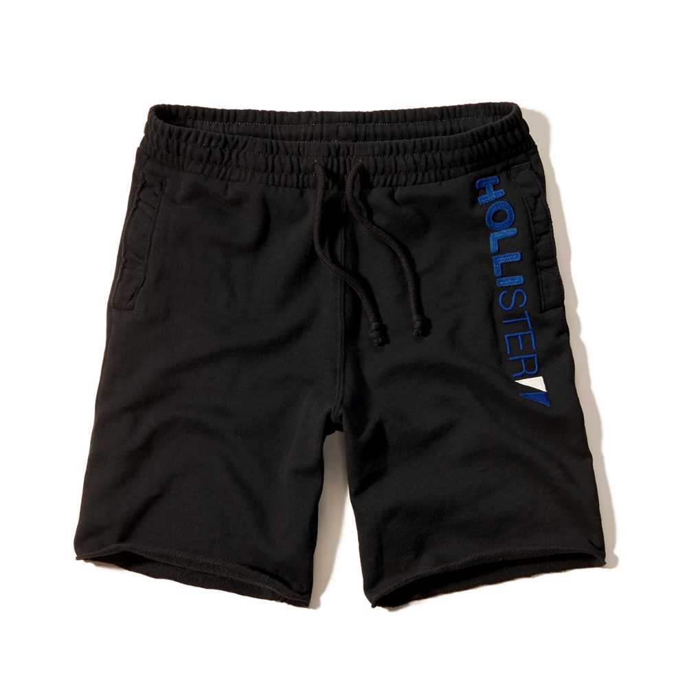 hollister fleece jogger shorts