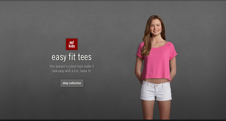 Shop the A&F Easy Fit Tees Collection online & in store!