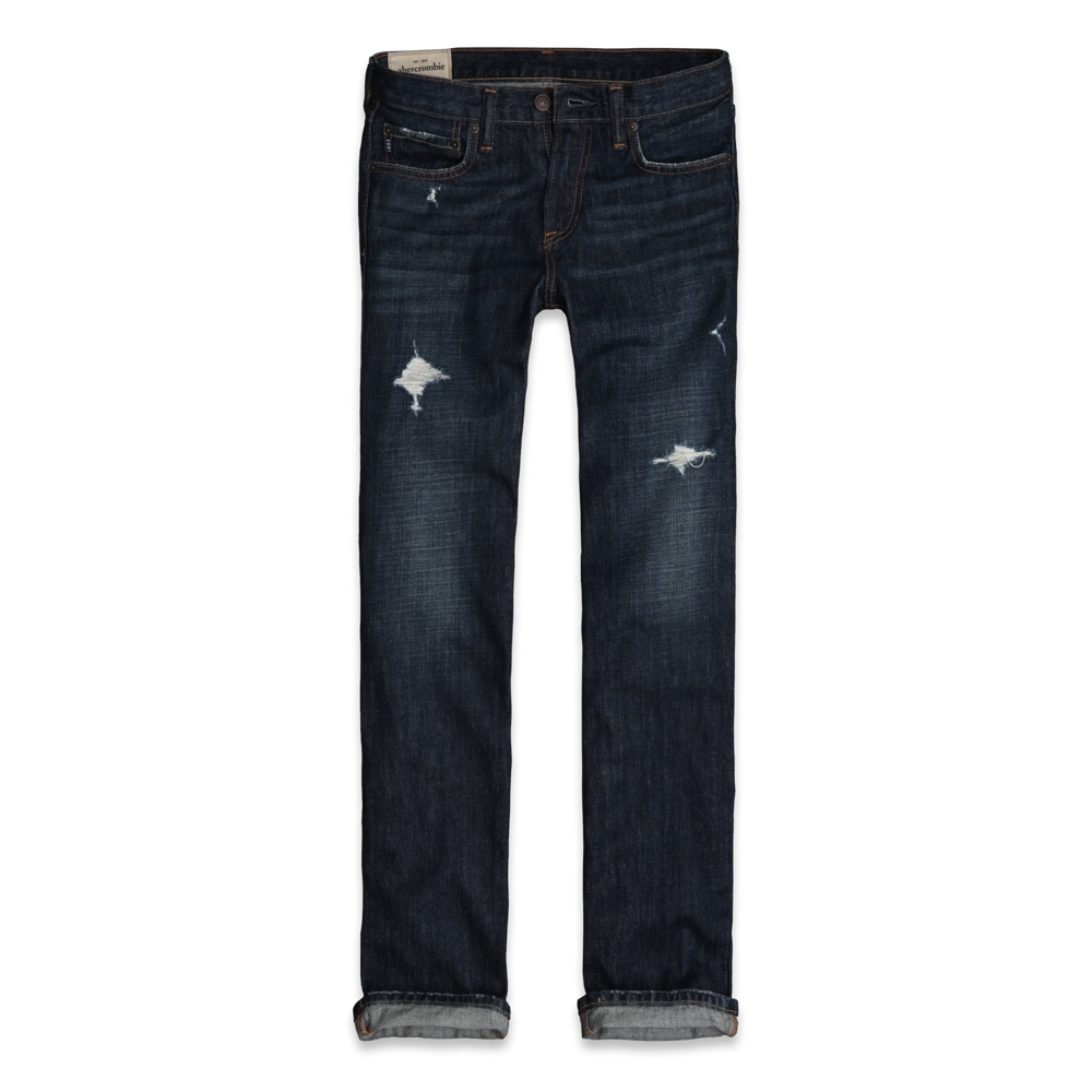 jeans a&f classic straight jeans