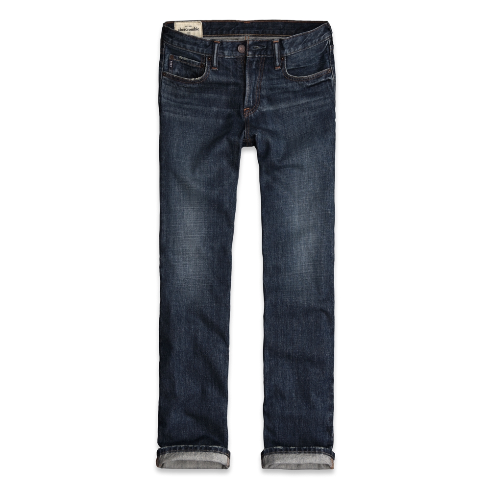 guys a&f classic straight jeans